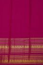 Kancheepuram Pure Silk Orange Saree With Florals And Peacocks Border
