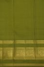 Kancheepuram Pure Silk Mehendi Green Saree With Buttis Body And Peacocks Border