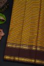 Kancheepuram Silk Multi Colour Saree With Florals And Peacocks In Boxes Border