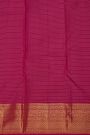 Kancheepuram Pure Silk Red Saree With Florals and Leaves Border