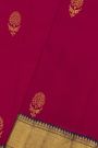 Kancheepuram Pure Silk Pink Saree With Body Florals Kaddi Work Border