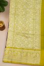 Fancy Matka Silk Dark Violet Saree With Florals And Buttis Body And Contrast Florals And Leaves Border