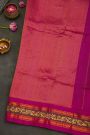 Gadwal Silk Black Saree With Florals and Leaves Jaal With Hand Made Border