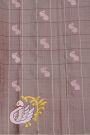 Gadwal Silk Dusty Pink Saree With Tanjore Hand Painted Border