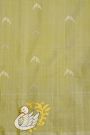 Gadwal Silk Off White Saree With Tanjore Hand Painted Border