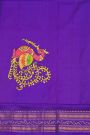 Gadwal Silk Pink Saree With Tanjore Hand Painted Border