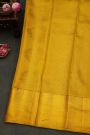 Kancheepuram Silk Gold Saree With Zari Lines And Peacocks Body