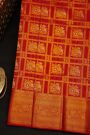 Kancheepuram Silk Red Saree With Floral Brocade Pallu