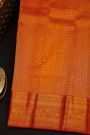 Kancheepuram Silk Red Saree With Floral Brocade Pallu