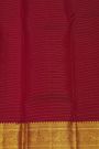 Kancheepuram Silk Cream Saree With Animal Buttis Body And Contrast Florals And Leaves With Animals Border