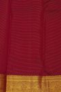 Kancheepuram Silk Off White Saree With Florals And Buttis Body And Contrast Florals And Leaves With Animals Border