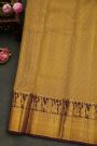 Kancheepuram Silk Sea Green Saree With Pallaki Motif Border