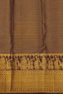 Kancheepuram Silk Sea Green Saree With Pallaki Motif Border
