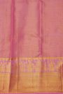 Kancheepuram Silk Orange Saree With Florals And Leaves Body And Contrast Pallaki Motifs Border