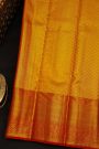 Kancheepuram Silk Gold Saree With Animals Border