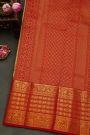 Kancheepuram Silk Cream Saree With Peacock Buttis Body And Contrast Florals And Leaves Border