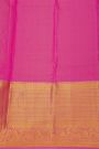 Kancheepuram Silk Red Saree With Peacock Buttis Body And Contrast Zari Florals, Leaves And Peacocks Border