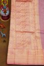 Fancy Matka Silk Magenta Saree With Florals And Leaves Body