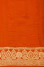 Fancy Matka Silk Navy Blue Saree With Floral Buttis Body