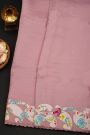 Fancy Kora Lavender Saree With Patch Work Border