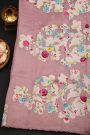 Fancy Kora Lavender Saree With Patch Work Border