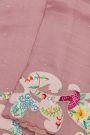 Fancy Kora Lavender Saree With Patch Work Border