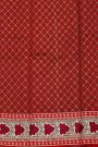 Fancy Kora Brown Saree With Florals In Checks With Sequins Work Body And Contrast Florals And Sequins Work Border