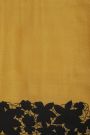 Fancy Tussar Mustard Saree With Contrast Floral Patch Work Border