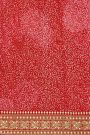 Fancy Crepe Red Saree With Florals In Sequin Work Body
