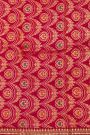 Fancy Crepe Maroon Saree With All Over Plain Body And Self Design Florals And Leaves Jaal Border