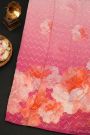 Fancy Crape Multi-Colour Saree With Florals And Leaves With Zig-Zag Lines Body And Self Design Small Laces Border