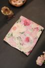 Fancy Crepe Multi-Colour Saree With Florals And Stone Work Body