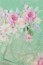 Fancy Crepe Light Blue Saree With Florals And Leaves With Mirror Work Body And Self Design Florals With Mirror Work Border