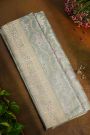 Banarasi Silk Light Grey Saree With Florals In Meenakari Weave