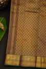Kancheepuram Maroon Saree With Peacocks In Zari Checks Body Paisley Border