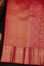 Kancheepuram Silk Pink Saree With Peacocks Buttis Self Border