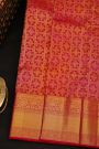 Kancheepuram Silk Dual Colour Saree With Floral Body Self Border