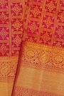 Kancheepuram Silk Dual Colour Saree With Floral Body Self Border