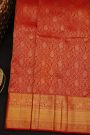 Kancheepuram Silk Red Saree With Self Border
