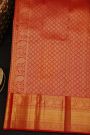 Kancheepuram Silk Red Saree With Self Border