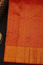 Kancheepuram Silk Red Saree With Floral Brocade Pallu