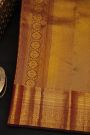 Kancheepuram Silk Burgundy Saree With Floral Brocade Pallu