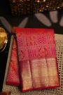 Kancheepuram Silk Dual Colour Saree With Florals Body Self Border