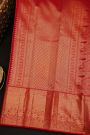 Kancheepuram Silk Maroon Saree With Floral Brocade Pallu