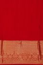 Kancheepuram Silk Maroon Saree With Floral Brocade Pallu