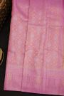 Kancheepuram Silk Lavender Saree With All Over Florals Body Self Border