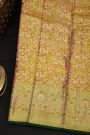 Kancheepuram Silk Dual Colour Saree With Tissue Meenakari Border