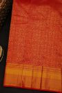 Kancheepuram Silk Maroon Saree With Animals Body Self Border