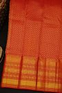 Kancheepuram Silk Red Saree With Floral Brocade Pallu