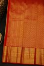 Kancheepuram Silk Yellow Saree With Florals And Leaves Border